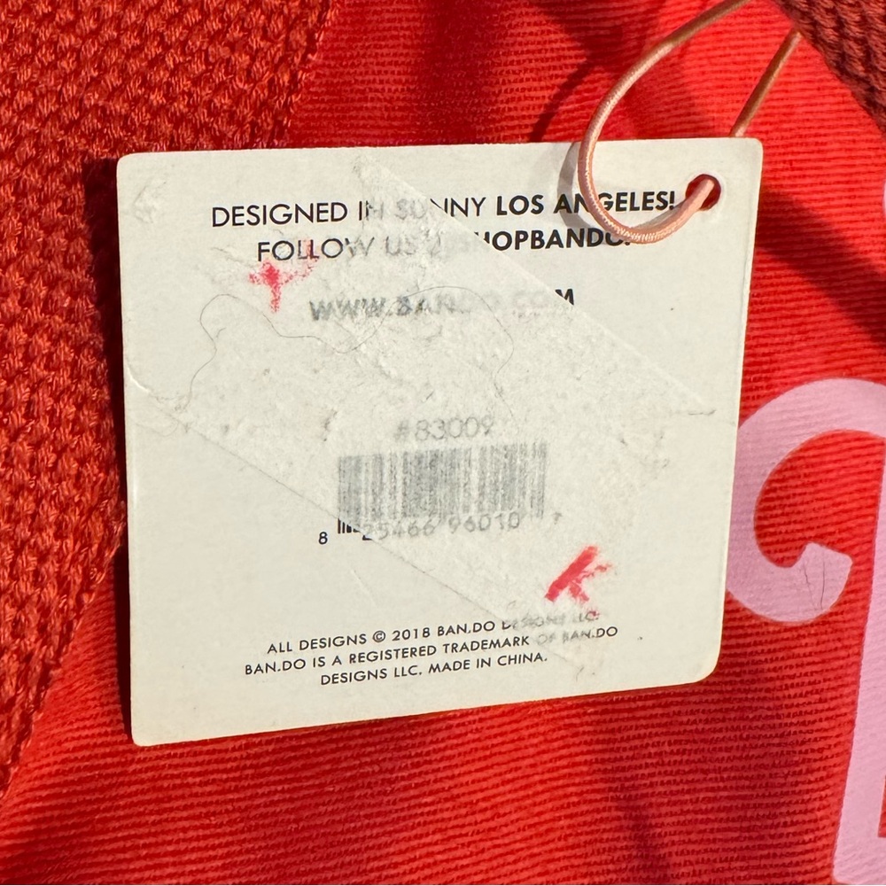 Red & Pink Duffle Tote Bag - Picture 6 of 9